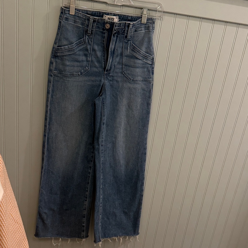 PAIGE Wide Leg Women's Crop Jeans